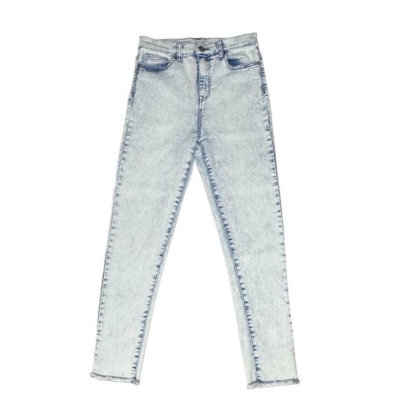 NOBO High Rise Cropped Denim Stretchy Jeans - Light Wash, Size 9 Juniors - Picture 2 of 13